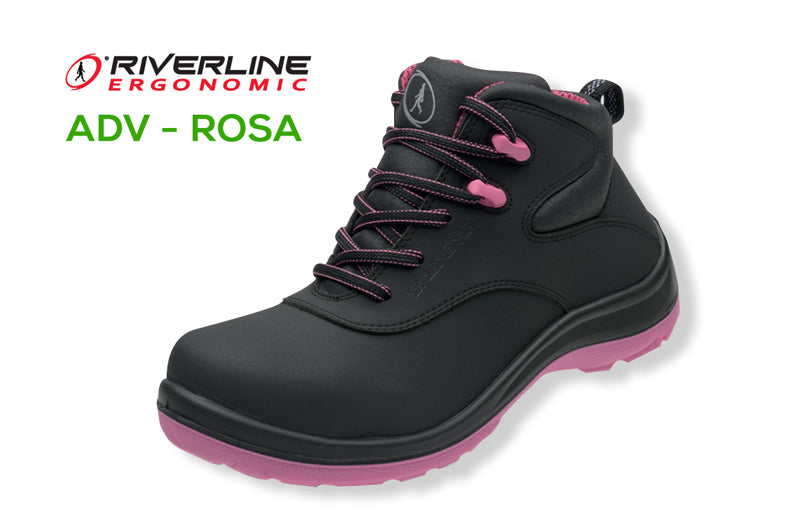 Calzado de seguridad para mujer -  Borceguí Riverline, ADV-021A, rosa