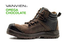 Calzado de seguridad Vanvien - Borceguí OMEGA Dieléctrico - Chocolate.