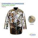 Chamarra aluminizada con forro Nomex (frente)