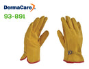 Guante Argonero de piel de res con cintilla: DERMACARE 93-891. Guante tipo argonero de piel de res con cintilla y puño abierto. Suave, cómodo y rendidor, diseño con puño abierto y cintilla para juste a medida del usuario. Ideal para trabajos con herramientas de mano.