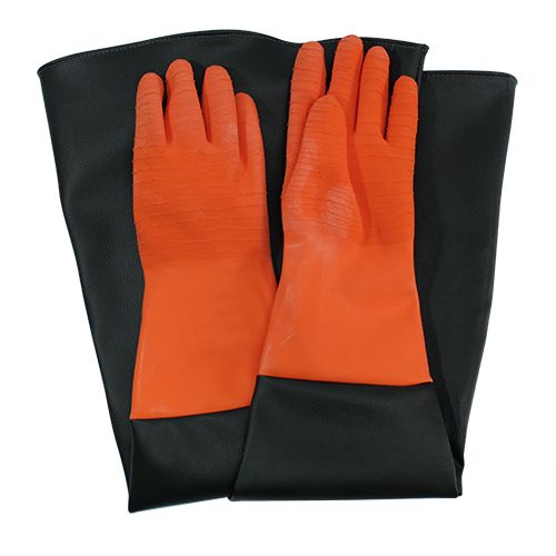 Guantes para Cabina de Sand blast con Mangas Ahuladas para cabina de 10" pulgadas