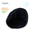 Guante Ninja Ice para cámaras frías.  Guante recubierto de nylon negro calibre 15 en palma y un forro interior acrílico calibre 7.  Presenta una combinación única de cubierta y polímero que incorpora lo último en tecnología de proteger las manos de trabajadores en ambientes de refrigeración y bajas temperaturas. Cómodos y aislantes.