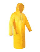 Impermeable tipo gabardina amarillo