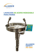 Lavaojos de Pared de Acero Inoxidable Alliance Safety, AS-320