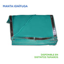 Manta ignífuga, disponible en distintos tamaños. Alliance Safety.