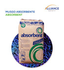 MSaco de musgo útil para absorber aceites, pinturas, gasolinas, solventes químicos y derrames de petróleo, entre otros. Absorbe hasta 10 veces su peso Orgánico Biodegradable No deja manchas No absorbe agua Es antiderrapante