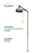 Regadera de Emergencia de Acero Inoxidable a Piso Alliance Safety, AS-420