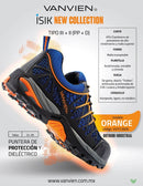 Calzado de seguridad Vanvien tipo tenis - ISIK ORANGE