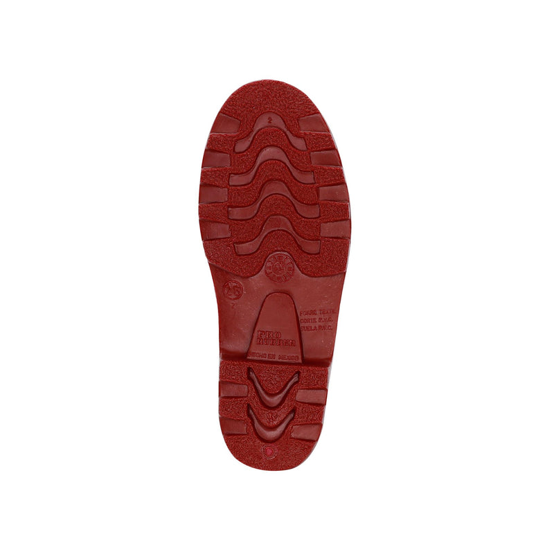 Suela roja bota industrial Pro-Rubber marca duramil